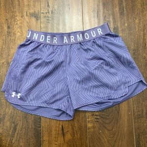 purple under armour shorts